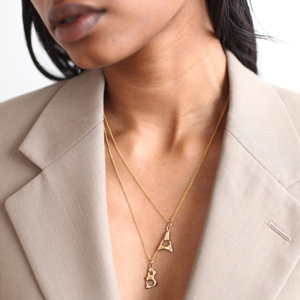 Alphabet Necklaces | Silver + Gold Plated | BAR Jewellery