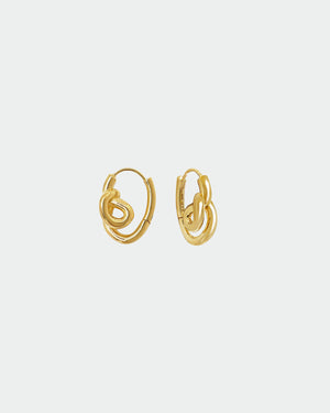 Unravel Earrings | Gold Plated