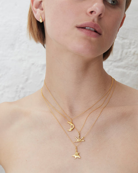 Abstract Sun Necklace | Gold Plated | BAR Jewellery