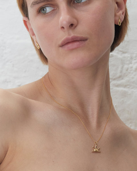 Abstract Sun Necklace | Gold Plated | BAR Jewellery