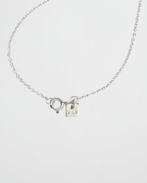 Silver Chain with Tag