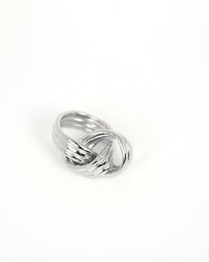Sustainable Silver Braid Ring made by BAR Jewellery