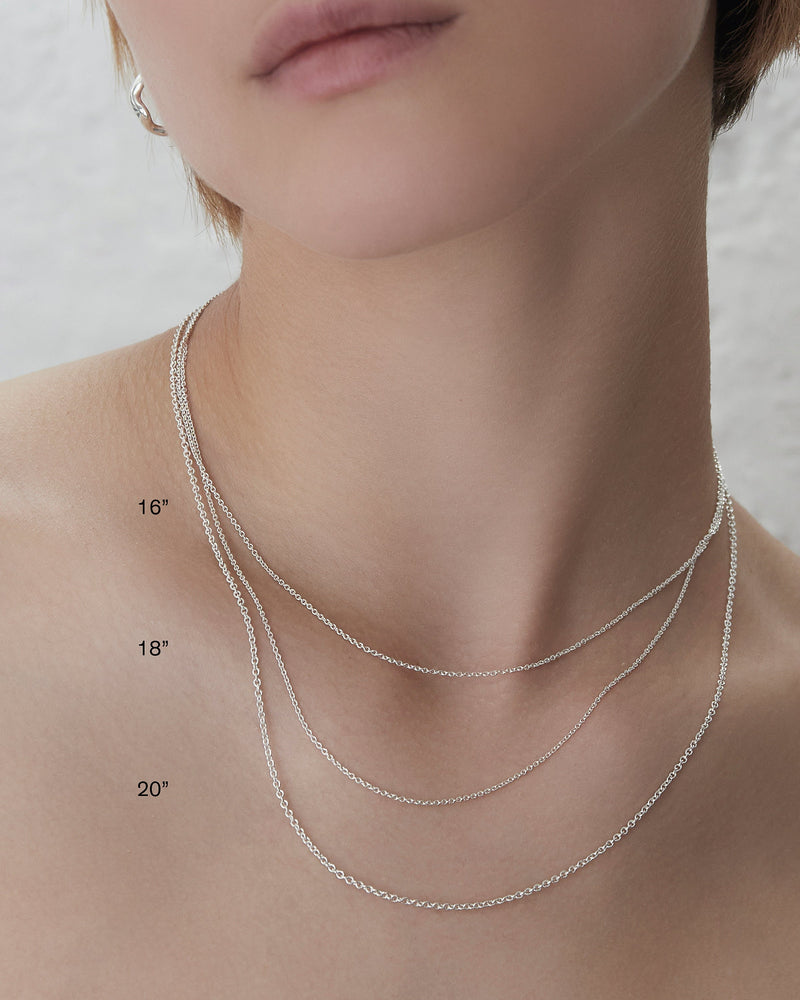Alphabet Necklace | Silver