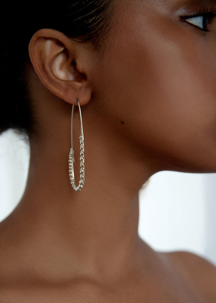 Chiaroscuro Earrings | Silver