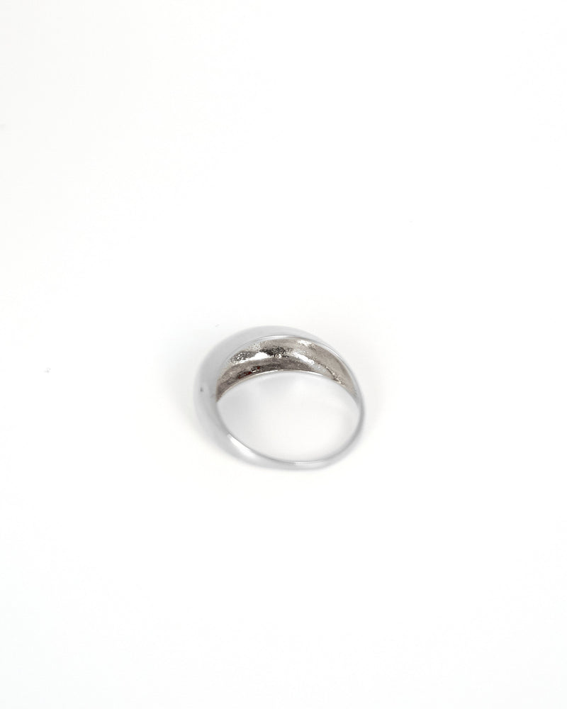 BAR Jewellery Sustainable Orb Ring In Sterling Silver, Back View