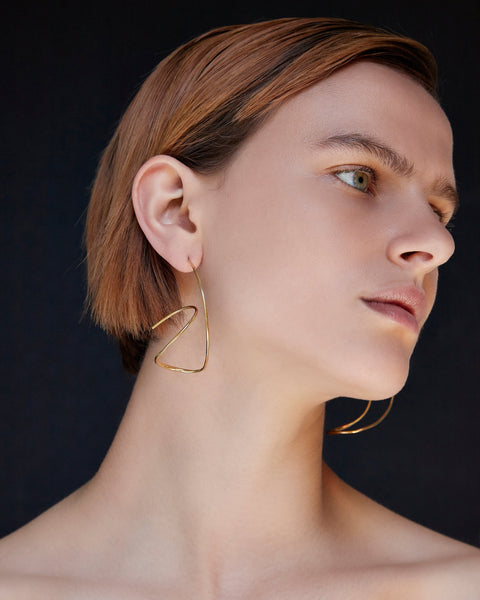Rivera Earrings | Gold Plated | BAR Jewellery