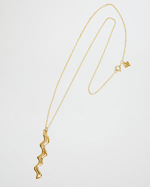 Scribble Necklace | Gold Plated