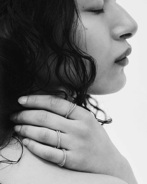 Twisted Double Ring | Silver