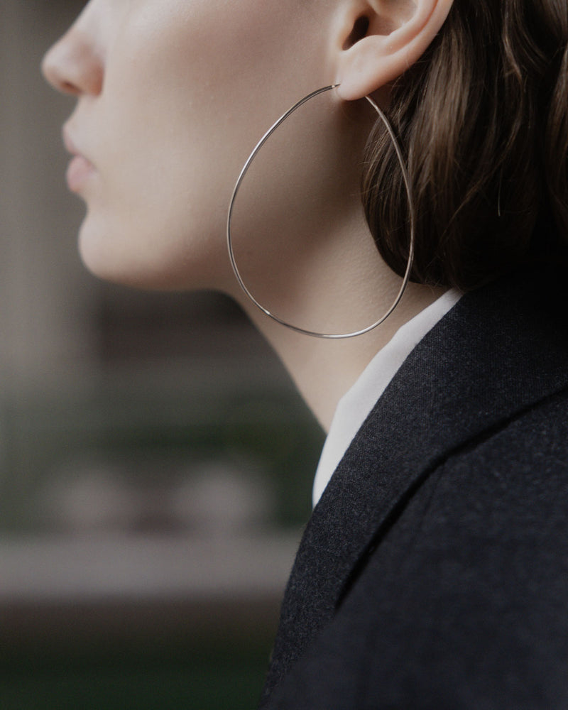 アクセサリー Barjewelly SILHOUETTE EARRINGS | Silver Silhouette Earrings | Silver | BAR Jewellery