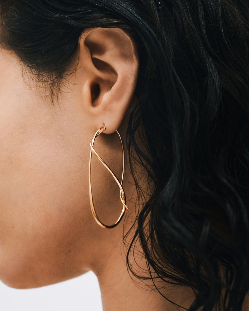 Equilibrium Earrings Gold Minimal Gold Drop Earrings Bar