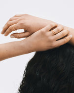 Twisted Double Ring | Gold Plated
