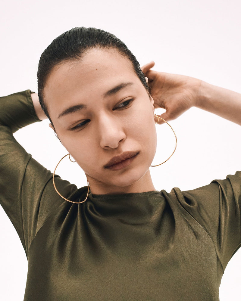 Twisted Silhouette Earrings | Gold Plated