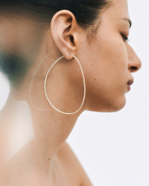 Twisted Silhouette Earrings | Silver