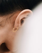 Twisted Small Hoop Earrings | Gold Plated