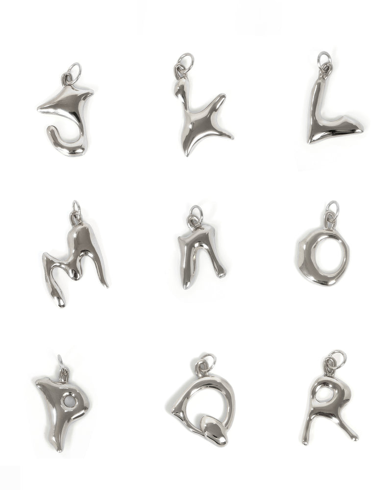 Alphabet Necklace + Chunky Chain | Silver