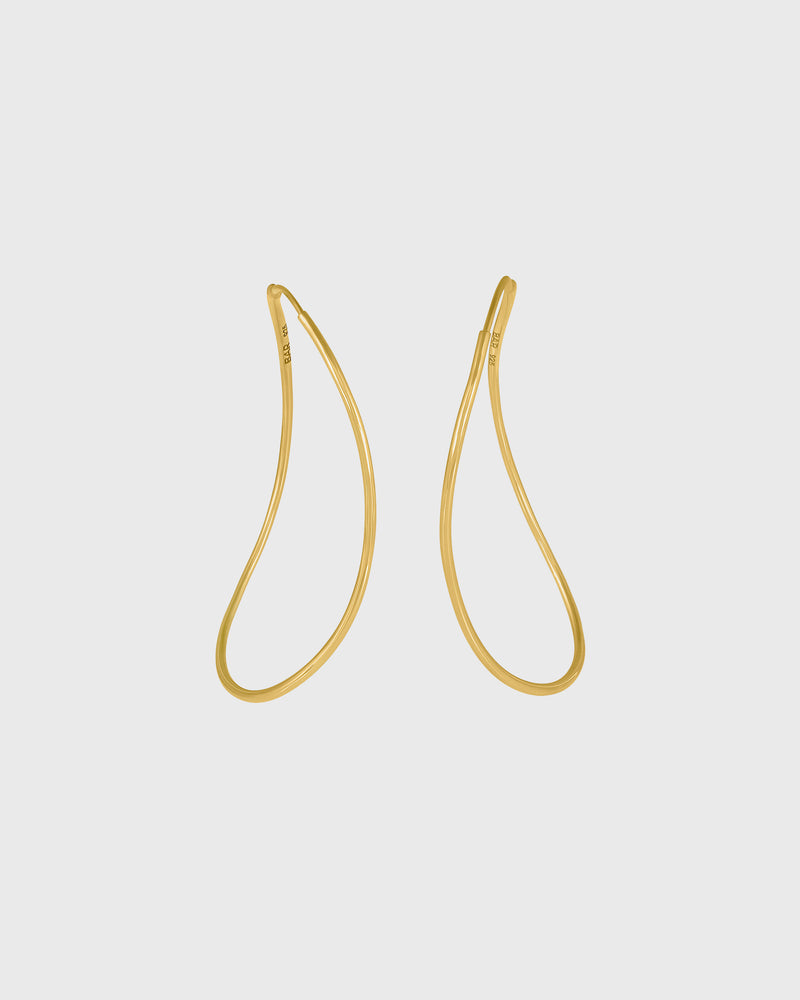 アクセサリー BAR JEWELLRY CONTOUR EARRINGS Gold Contour Earrings | Gold Plated | BAR Jewellery