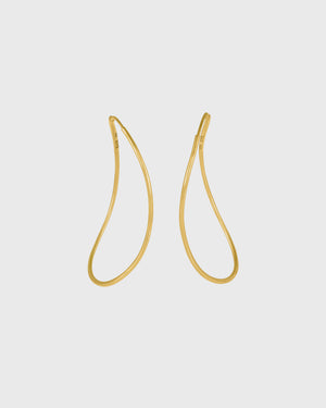 Contour Earrings | Gold Plated | BAR Jewellery
