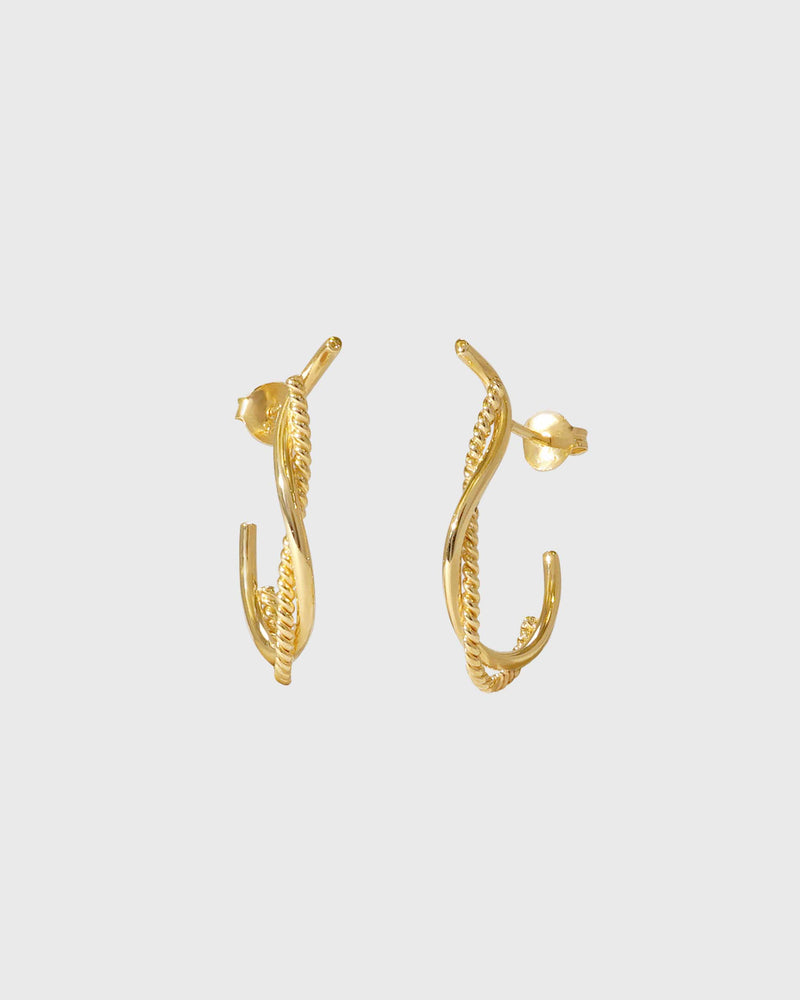 Contra Earrings | Gold Plated