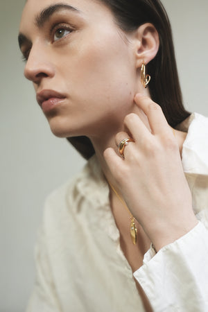 Crossed Paths Earrings | Gold Plated