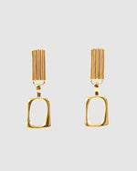 BAR Jewellery Sustainable Duet Earrings In Gold Drop Style