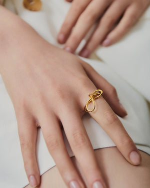 Fiocco Ring | Gold plated