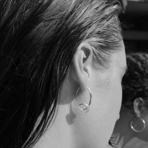Phi Earrings | Silver (Sample Sale)