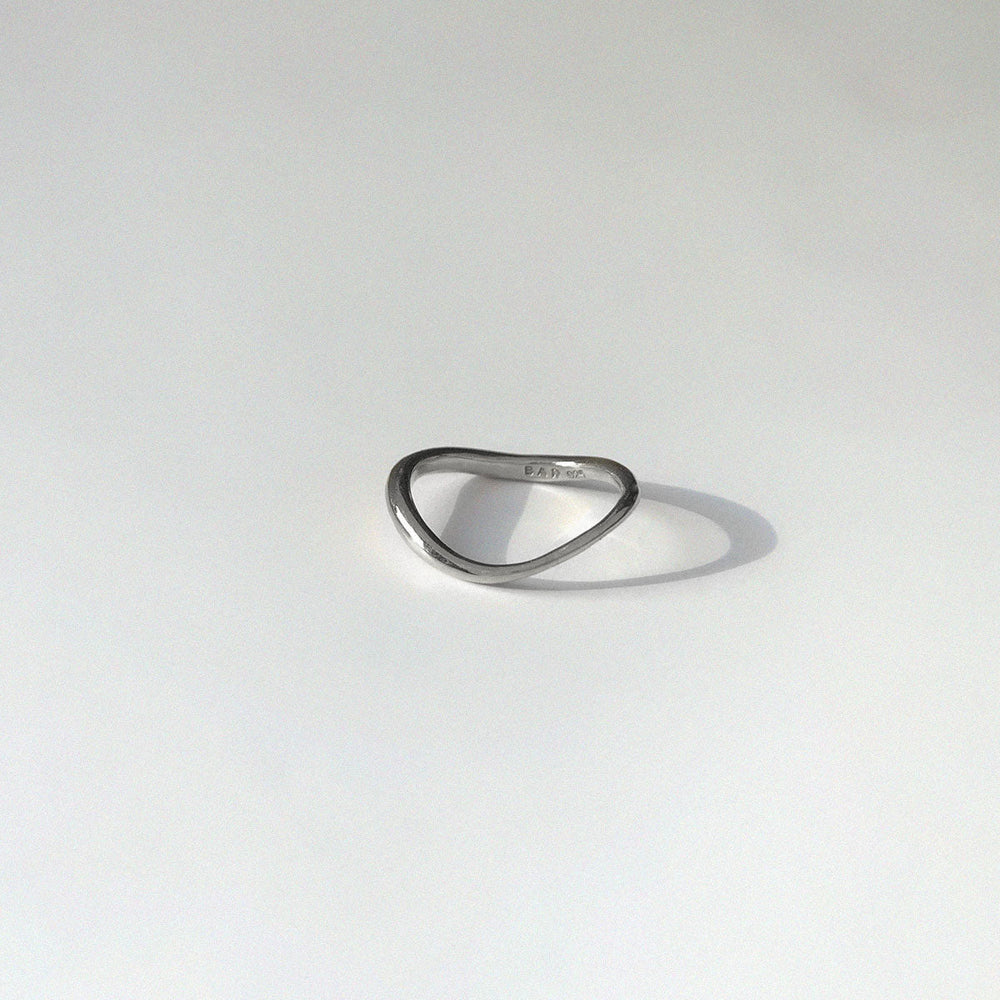 BAR Jewellery Sustainable Tide Ring In Recycled Sterling Silver