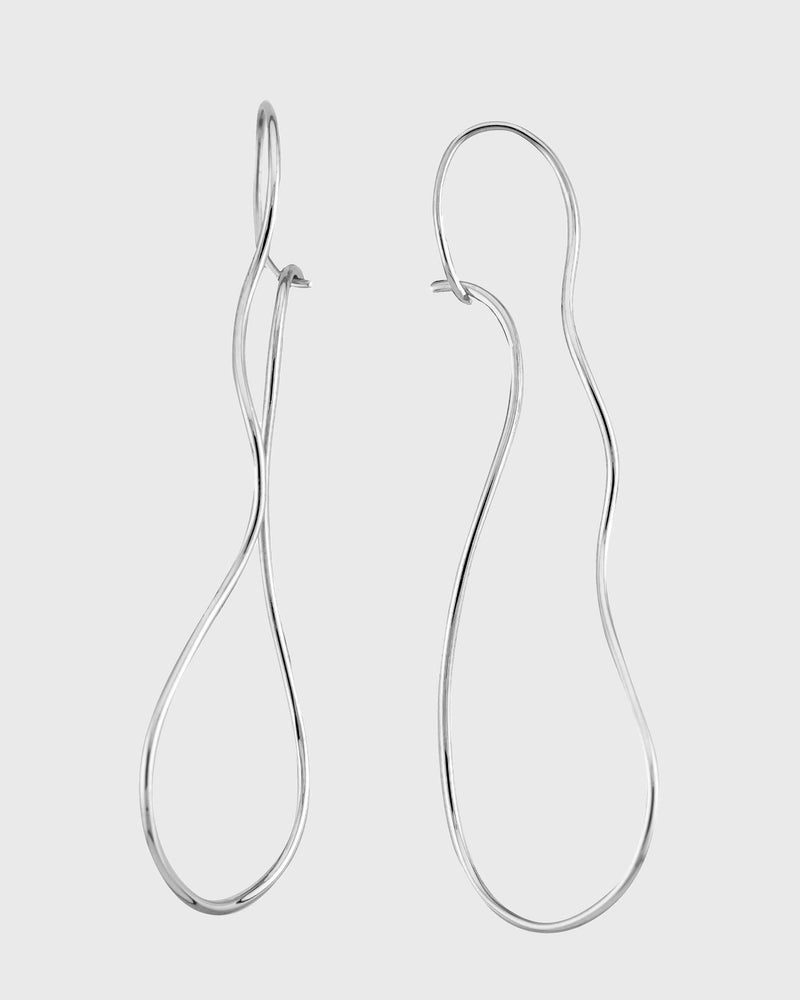 Large Harmony Earrings | Silver