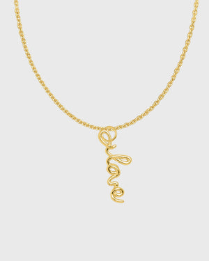 Love Pendant | Gold plated