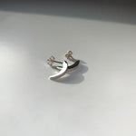 BAR Jewellery Sustainable Luna Stud Earrings In Silver