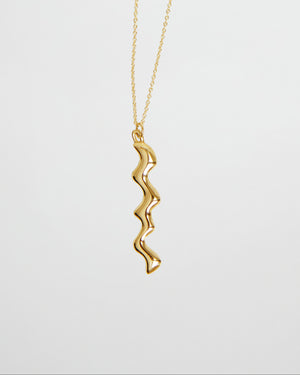 Scribble Necklace | Gold Plated