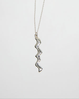 Scribble Necklace | Silver