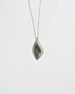 BAR Jewellery Sustainable Small Calla Necklace In Recycled Sterling Silver