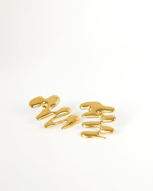 BAR Jewellery Sustainable Small Vega Earrings In Gold Drop Style