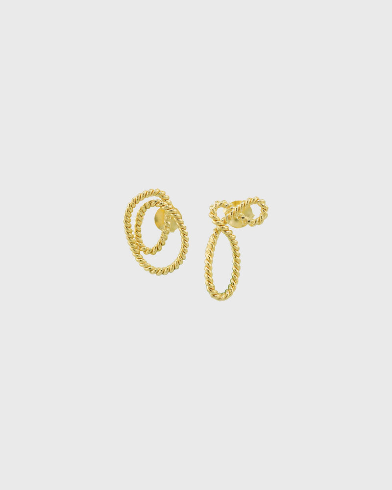 Swirl and Swell Earrings | Gold Plated