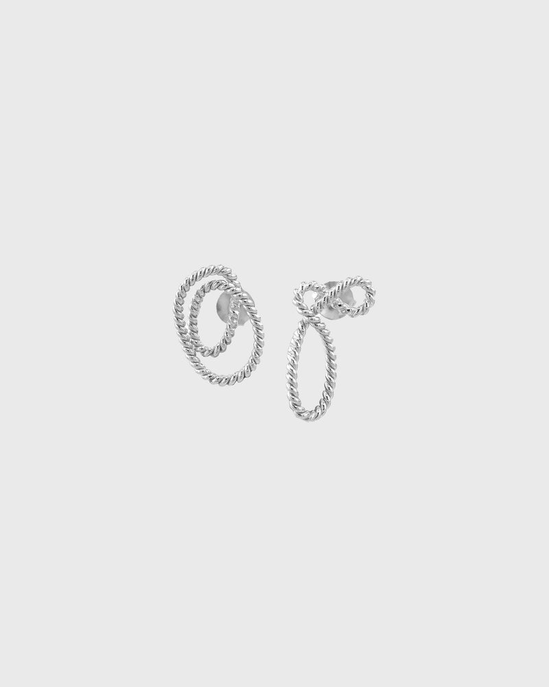 Swirl and Swell Earrings | Silver