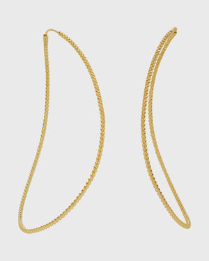 Twisted Silhouette Earrings | Gold Plated