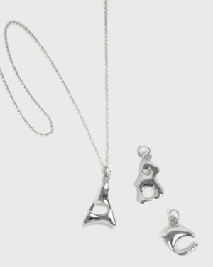 
            
                Load image into Gallery viewer, BAR Jewellery Sustainable Alphabet Necklace In Recycled Sterling Silver
            
        