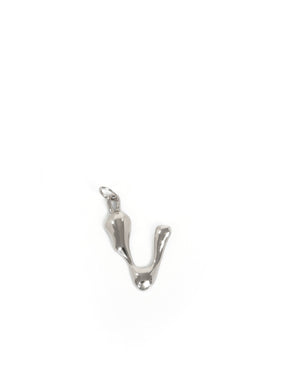 
            
                Load image into Gallery viewer, BAR Jewellery Sustainable Alphabet Necklace In Recycled Sterling Silver - Letter V
            
        