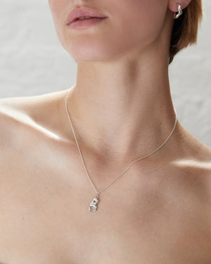 
            
                Load image into Gallery viewer, BAR Jewellery Sustainable Alphabet Necklace In Recycled Sterling Silver
            
        