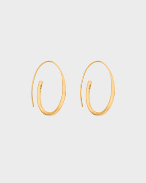 
            
                Load image into Gallery viewer, Sustainable Gold Arc Earrings made by BAR Jewellery
            
        
