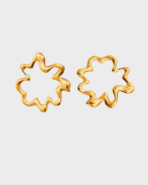 Blossom Earrings | Gold plated