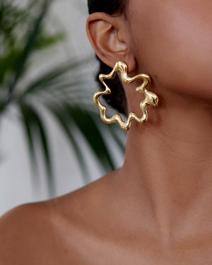 Blossom Earrings | Gold plated