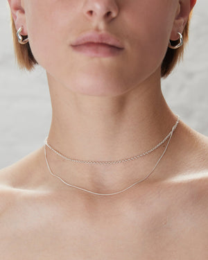 
            
                Load image into Gallery viewer, BAR Jewellery Sustainable Cascade Necklace In Recycled Sterling Silver
            
        