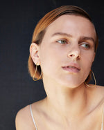 Sustainable Gold Contour Earrings made by BAR Jewellery