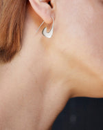 BAR Jewellery Sustainable Curb Earrings In Silver