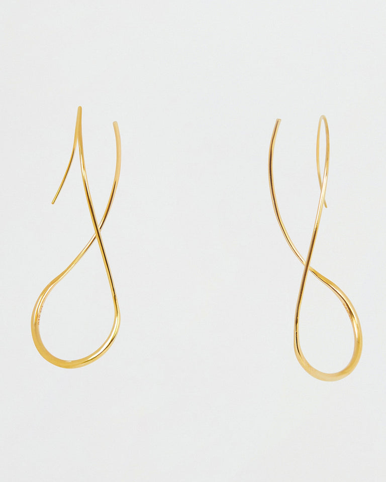 BAR Jewellery Sustainable Drift Earrings In Gold Drop Style