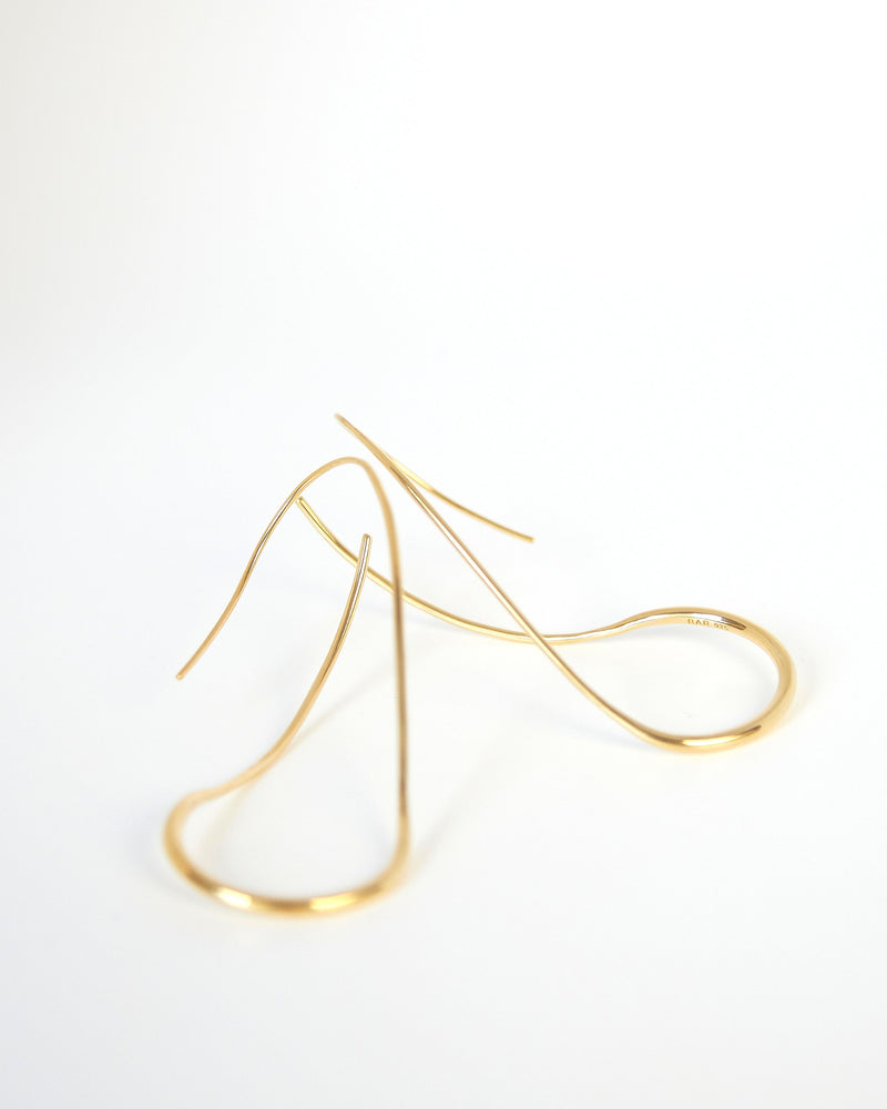 BAR Jewellery Sustainable Drift Earrings In Gold Drop Style