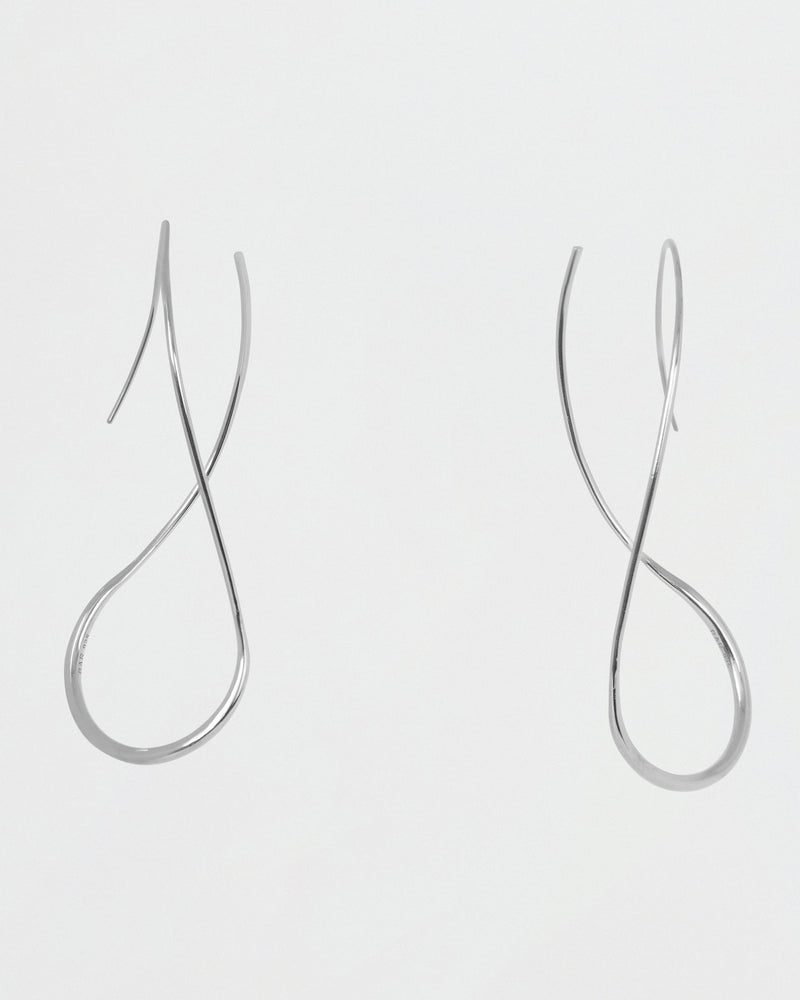 BAR Jewellery Sustainable Drift Earrings In Silver Drop Style