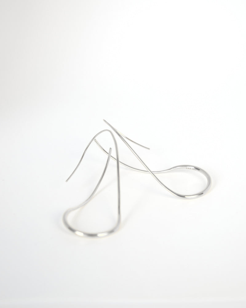 Sustainable Silver Drift Earrings made by BAR Jewellery